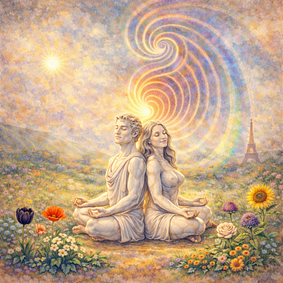 Personnage entour&eacute; de symboles des diff&eacute;rentes addictions