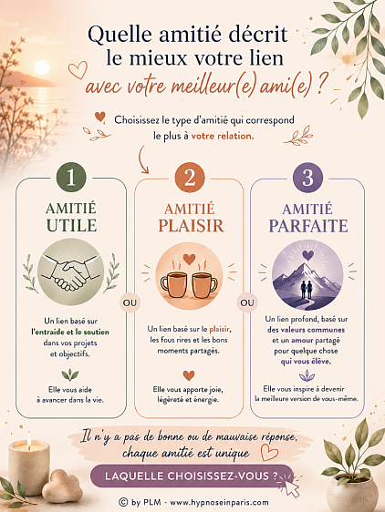 3 types d'amitié